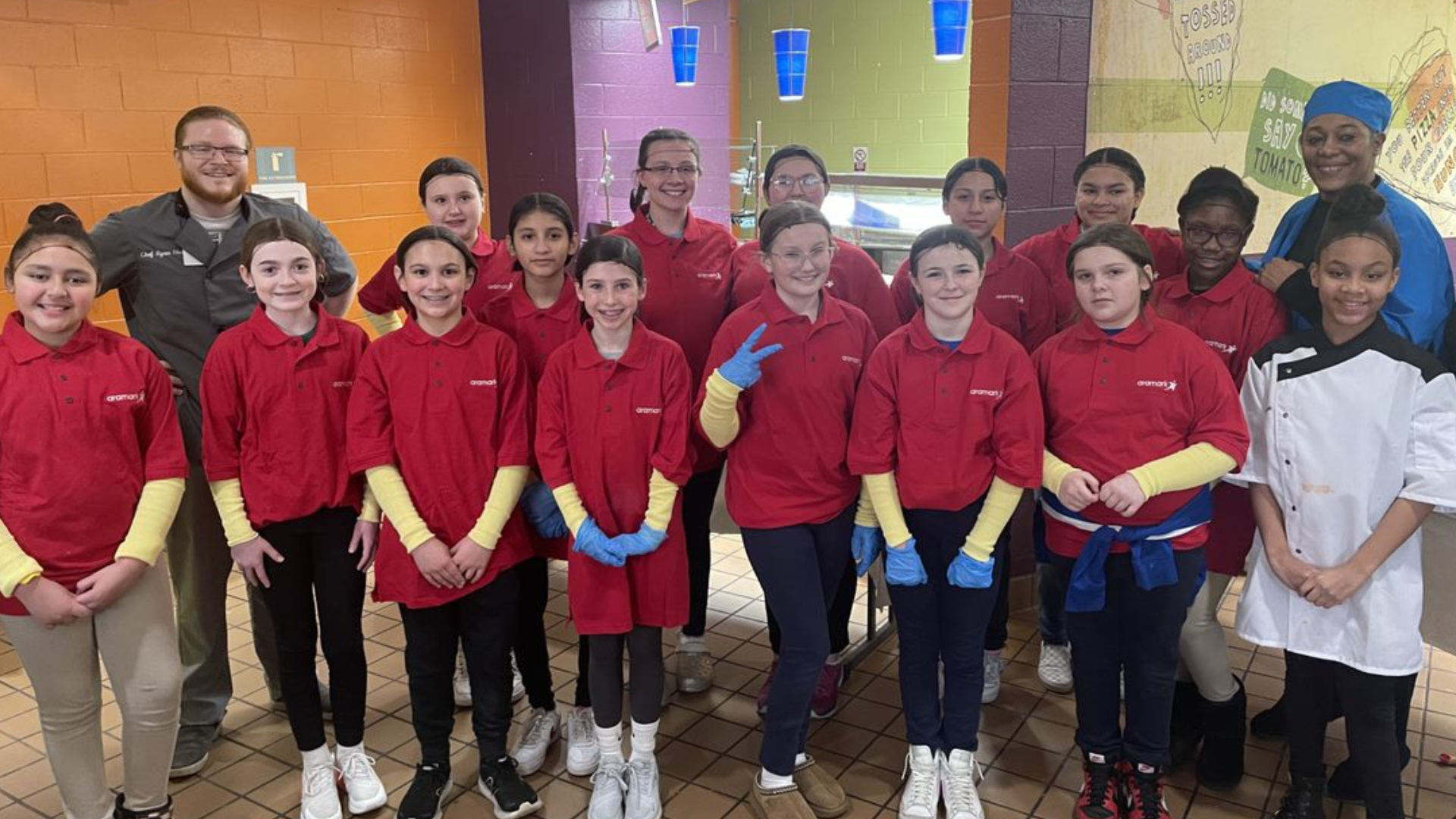 Scranton School kids smiling